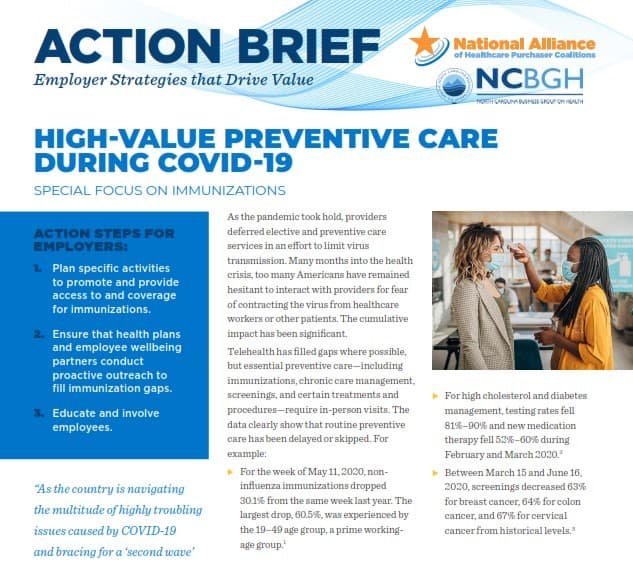 High Value Preventive Care During COVID-19